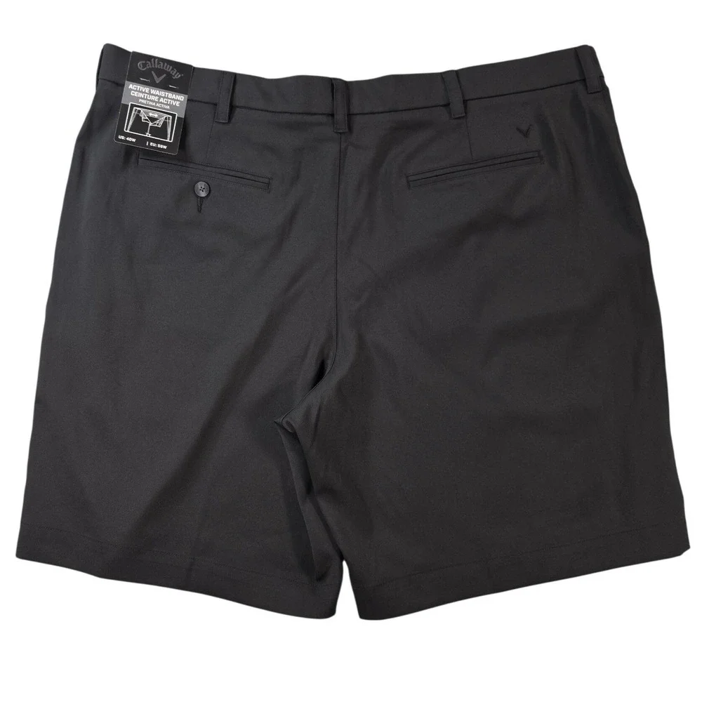 NWT Callaway Golf Active Waistband Performance Shorts‎ Mens 40 Black